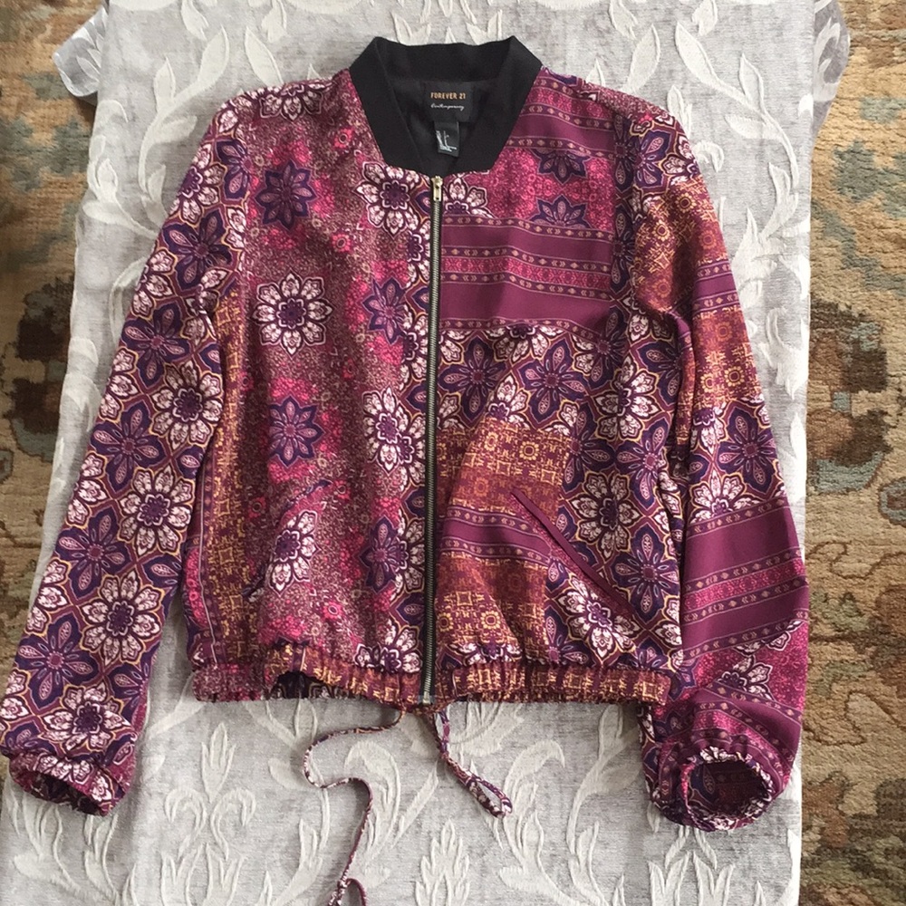 Flower/paisley pattern jacket